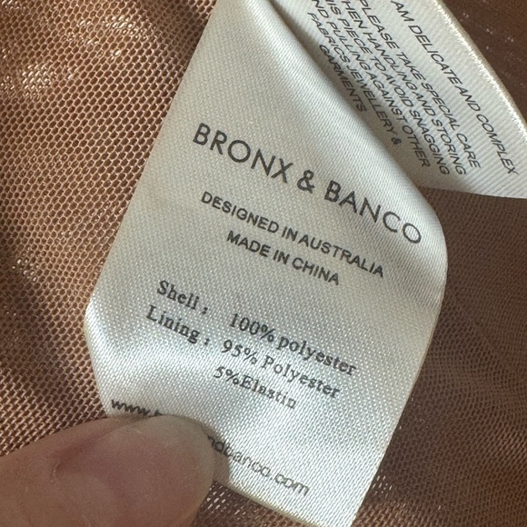 Bronx and Banco Madeleine Dress – White Lace Mesh Gown – Size US 4 - Picture 15 of 16